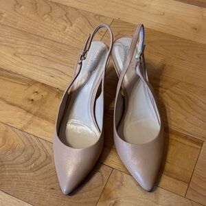 Cole Haan Women's Beige Slingback Heels